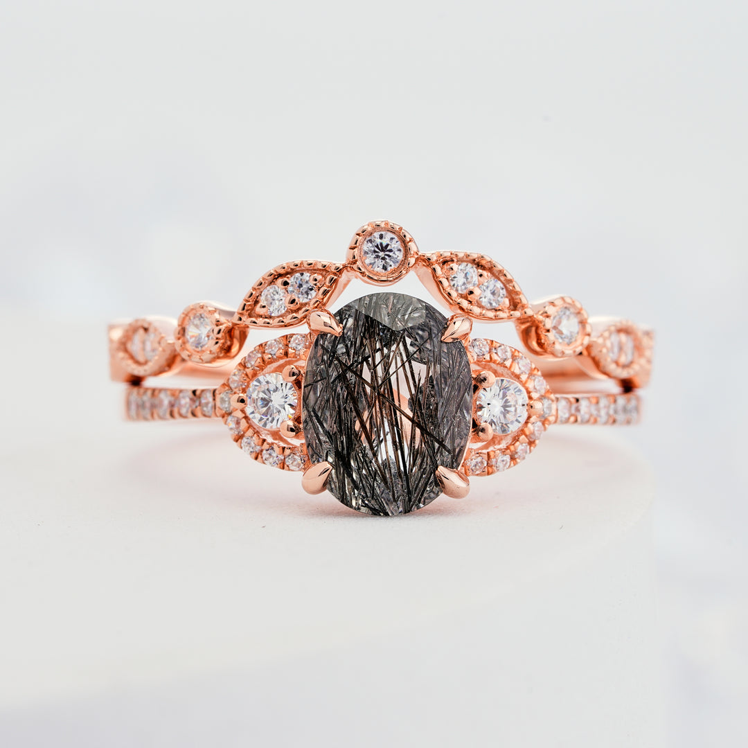 Black Rutilated Ring
