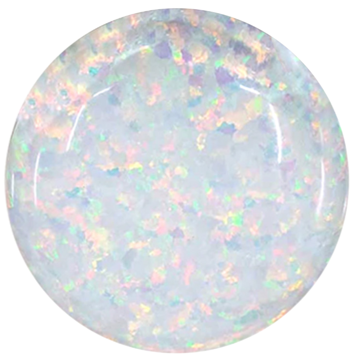 white opal ring